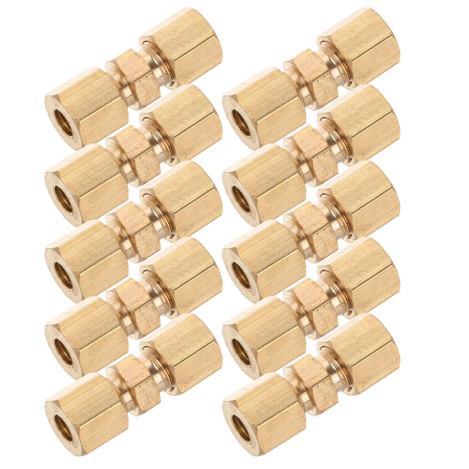 Compression Fitting Brass - 10 قطع من وصلات خطوط الفرامل