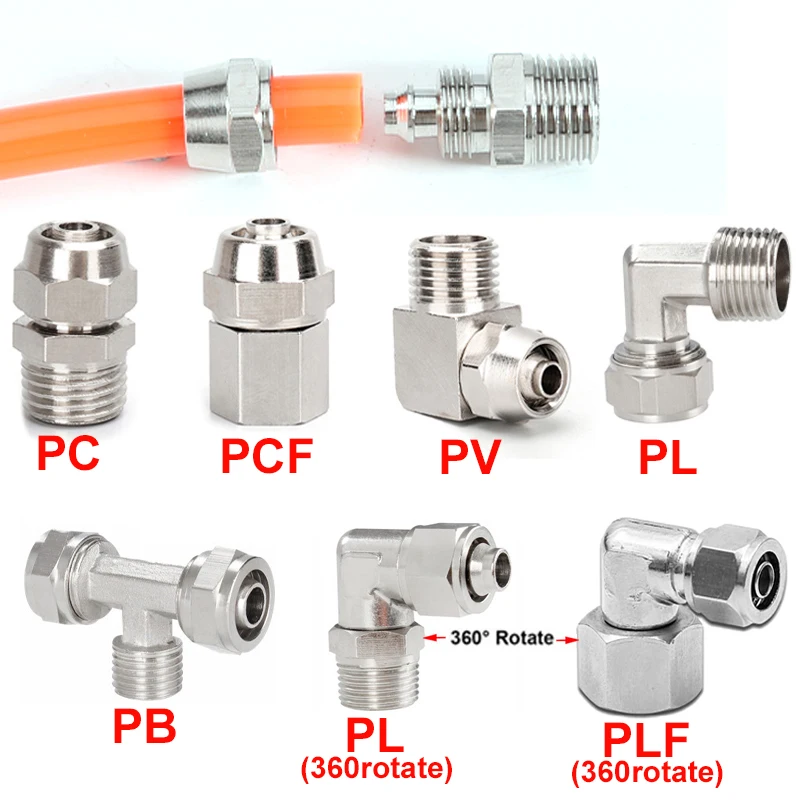 تركيبات هوائية نحاسية تركيب ال - مراجعة Compression Fitting Brass وسعره